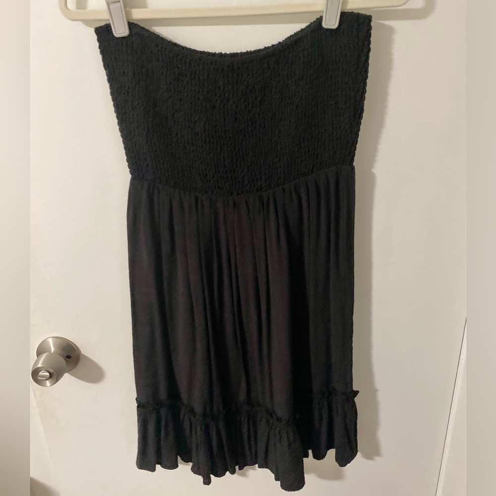 SHEIN Women’s Smocked Black Flowy Dress - Picture 2 of 3